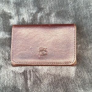 El Bisonte Brown Leather Wallet / card holder bifold